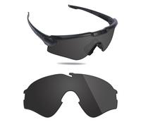 Fiskr Verres polarisés de rechange compatibles avec les lunettes de soleil Oakley Si Ballistic M Frame Alpha OO9296, résistantes aux chocs, noir classique, Taille unique