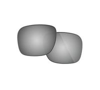 Fiskr Verres polarisés de rechange compatibles avec lunettes de soleil Oakley Thurso OO9286A 54 mm, résistantes aux chocs et ajustement parfait - Argent métallisé