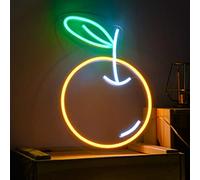 FISSEN lampe Orange néons signe mur néon, décor intérieur nuit lampes, néon signe mariage fête chambre tableau don enfants jouets decor décorations cartes cadeau de noël