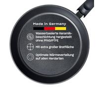 Fissler 159-221-24-100/0 Ceratal Comfort Orbit Black Poêle à Frire en Aluminium (24 cm), Revêtement Antiadhésif en Céramique, Compatible Induction