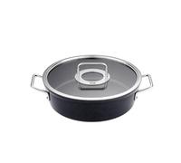 Fissler Adamant Cocotte En Aluminium (28 cm, 4,3 l) Sautoir Avec Revêtement Antiadhésif, Avec Couvercle En Verre, Compatible Induction