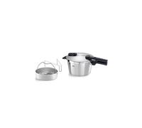 Fissler Vitaquick Autocuiseur (4,5 L, Diamètre 22 cm), avec Insert, en Acier Inoxydable, 2 Niveaux de Cuisson, Fabriqué en Allemagne, Induction