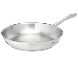 Fissler Catania Poêle en Acier Inoxydable (Ø 28 cm), Poêle à Queue Non Revêtue, Sauteuse, Idéale pour Une Cuisson Croustillante, pour Tout Type de Feu - Y Compris l’Induction