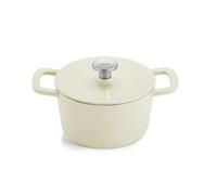 Fissler Collection Moments Cocotte En Fonte Émaillée, Ronde (20 cm), Fonction AromaStar, Compatible Induction, Blanc Ivoire