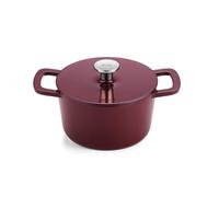 Fissler Collection Moments Cocotte En Fonte Émaillée, Ronde (20 cm), Fonction AromaStar, Compatible Induction, Rouge Bordeaux