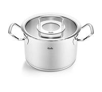 Fissler Collection Original-Profi Faitout En Acier Inoxydable (20 cm, 3,9 l) Avec Couvercle En Verre, Compatible Induction