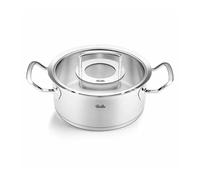 Fissler Collection Original-Profi Sautoir (20 cm, 2,6 l) En Acier Inoxydable, Cocotte Avec Couvercle En Verre, Compatible Induction, Argenté