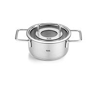 Fissler Faitout Collection Pure, acier inoxydable 16 cm 1,9 l, couvercle en verre, induction, argenté