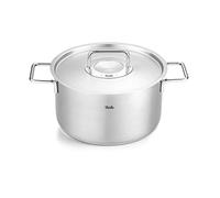 Fissler Collection Pure Faitout En Acier Inoxydable (24 cm, 5,7 l) Avec Couvercle Métallique Et Graduation Intérieure, Compatible Induction