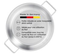 Fissler Collection Pure Poêle À Servir En Acier Inoxydable (28 cm), Poêle À Frire Non Revêtue, Graduation Intérieure, Bord Haut, Compatible Induction