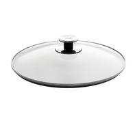 Fissler Couvercle en verre confortable de 25,4 cm, cuisson pleine vue, Argent