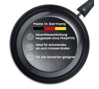 Fissler Essential Black Poêle à frire avec revêtement en aluminium (20 cm) avec revêtement en céramique fabriquée sans PFAS/PTFE, induction - Fabriquée en Allemagne