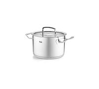 Fissler Faitout Collection Original‑Profi, acier inox 20 cm, 3,9 l, couvercle en verre, induction