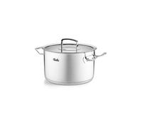 Fissler Faitout Collection Original-Profi 24 cm 6,3l inoxydable, induction, couvercle verre, argenté