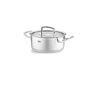 FISSLER Kochtopf mit Glasdeckel ORIGINAL PROFI COLLECTION 20cm/2,6l Edelsathl argent