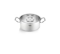 FISSLER Kochtopf mit Glasdeckel ORIGINAL PROFI COLLECTION 24cm/4,6l Edelsathl argent