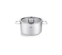 FISSLER Kochtopf mit Glasdeckel VISEO PRO 24cm/5,7cm Edelstahl argent