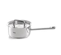 Fissler Original-Profi Collection Casserole à Queue en Acier Inoxydable (Ø 16 cm, 1,4 l) Petite Casserole à lait avec Couvercle Métallique, Graduation Intérieure - Compatible Induction