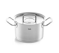 Fissler Original-Profi Collection Faitout en Acier Inoxydable (Ø 20 cm, 4,0 l) avec Couvercle Métallique, Graduation Intérieure - Compatible Induction