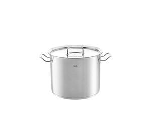 Fissler Original-Profi Collection Faitout Haut (Ø 28 cm, 14 l) en Acier Inoxydable, Récipient avec Couvercle Métallique Et Graduation Intérieure - Compatible Induction