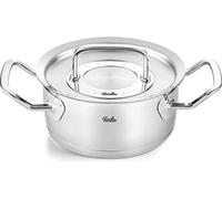 Fissler original-profi collection / Set de casseroles en acier inoxydable, 3 pièces, casseroles avec couvercle en métal (1 casserole, 1 poêle à frire, 1 casserole sans couvercle) - Induction