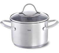 Fissler Palermo / Set de 5 casseroles en acier inoxydable, couvercles en verre inclus (3 casseroles, 1 faitout, 1 casserole à manche) - Induction
