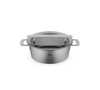Fissler Marmite Phi Collection 24 cm, 3,9 l – inox, couvercle en verre, induction, lave-vaisselle