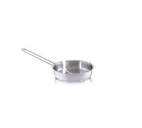 Fissler Poêle en Acier Inoxydable (Ø 16 cm, 0,5 l), pour Collations/Petites Bouchées, Mini Poêle à Queue Non Revêtue, Compatible Induction