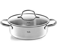 Fissler San Francisco / Marmite à rôtir en acier inoxydable (2,1 L - Ø 20 cm) avec couvercle en verre, bord verseur, économe en énergie - également induction