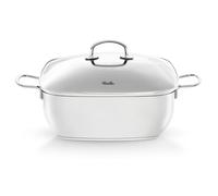 Fissler Cocotte en inox Secural 6,5 L Ø 28 cm – Couvercle verre, four & induction, argentée