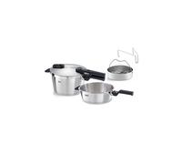 FISSLER Set de 2 autocuiseurs VITAQUICK 4,5l+2,5l en acier inoxydable argent