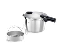 Fissler Vitaquick Autocuiseur (10 L, Diamètre 26 cm), avec Insert, en Acier Inoxydable, 2 Niveaux de Cuisson, Fabriqué en Allemagne, Induction