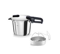 Fissler, Vitaquick® Edition Autocuiseur (6 L, Ø 22 cm), autocuiseur en inox avec 2 niveaux de cuisson & panier vapeur, induction, Made in Germany