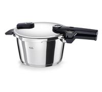 Fissler Vitaquick® Elemental Autocuiseur 4,5 L (Ø 22 cm) Vert sauge - Fabriqué en Allemagne, 2 niveaux de cuisson, économie d'énergie, fond super thermique, induction
