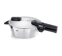 Fissler Vitaquick Premium Poêle-Autocuiseur (2,5 l, 22 cm) En Acier Inoxydable, 2 Niveaux De Cuisson, Fabrication En Allemagne, Compatible Induction