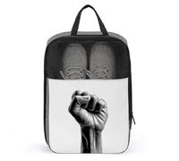 Fist Held Up Sac à chaussures simple pour voyage, usage quotidien, sac de rangement anti-poussière pour chaussures de golf