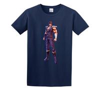 Fist of The North Star Lost Paradise Kenshiro Tshirt Men's Tops Tees Navy 3XL