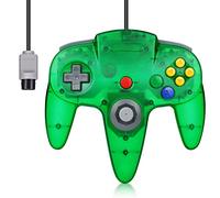 FISUPER Manette de jeu classique filaire N64 pour console N64 (vert clair)
