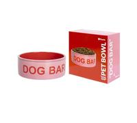Fisura - Abreuvoir Original en Céramique 750 ML pour Chiens Moyens et Grands, Bol, Assiette, 16 x 16 x 6 cm (Bar, Rose)
