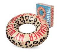 Fisura - Anneau de flottaison Gonflable. 120 cm avec soupape Pratique pour gonflage et dégonflage instantané. Parfait Bain Piscine ou mer. (Wild Summer, léopard)