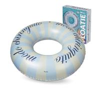 Fisura - Anneau de flottaison Gonflable. 120 cm avec soupape Pratique pour gonflage et dégonflage instantané. Parfait Bain Piscine ou mer. (Chiringuito, Bleu)