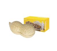 fisura. - Bol à goûter. Bol à goûter original. Assiette à goûter en forme de cacahuète. Bol de cuisine. Dimensions : 20 x 12 centimètres. Matériau : céramique