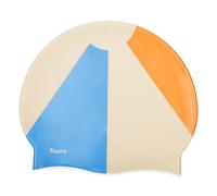 Fisura - Bonnet Bain Rose Motif Ballon Plage, Bonnet Piscine Silicone Souple élastique Confortable Unisexe, Protection Cheveux, Accessoire Natation été Original