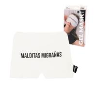 Fisura - Bonnet de migraine froid “m*ditas migrañas”. Masque migraine 360º pour soulager maux de tête, sinusite et stress. Casque de thérapie chaude et froide.