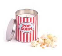 Fisura Bougie parfumée originale « pop corn » en boîte avec couvercle - Bougie de soja parfumée au popcorn au beurre - Avec boîte cadeau - Durée de vie de 45 heures - 285 g - Cadeau original.