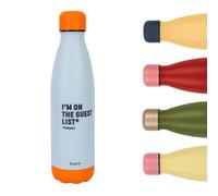 Fisura - Bouteille isotherme en acier inoxydable 500 ml "Guest list"