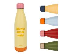 Fisura - Bouteille isotherme en acier inoxydable 500 ml "No me da la vida"