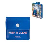 Fisura - Cendrier de poche portable “Keep it clean”. Cendrier réutilisable pour voiture, extérieur ou voyage. Pochette à cendres originale 8 x 8 cm. Idéal pour fumeurs.