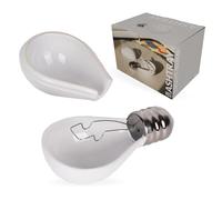 Fisura Cendrier original ampoule. Cendrier en céramique drôle en forme d'ampoule. Pour cuisine, extérieur ou intérieur. Céramique. Dimensions : 13 x 7,8 cm.
