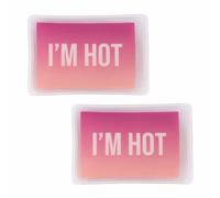 Fisura - Chauffe-Mains Original “I’m Hot”. Mini Chauffe-Mains en Gel réutilisable. Chauffe-Mains de Poche pour activités en Plein air. Chauffe-Mains Facile à Utiliser. 2 unités